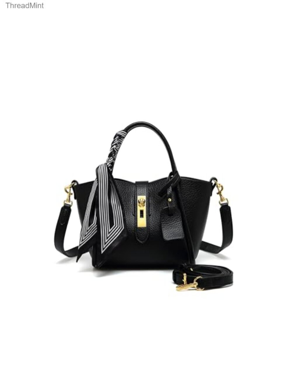 Faux Leather mini crescent crossbody purse adjustable